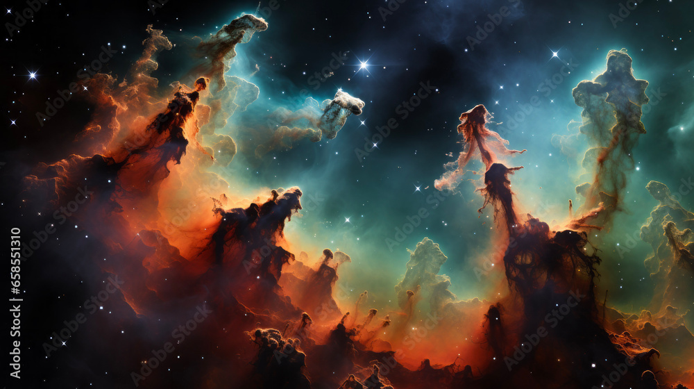 sunset in space sunset in space