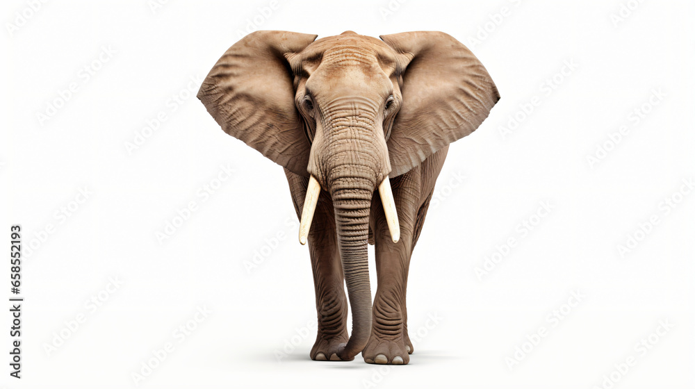 Elephant isolated on white background