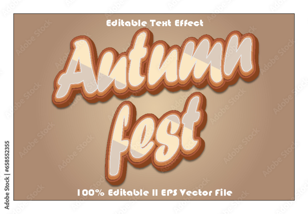 Autumn Fest Editable Text Effect