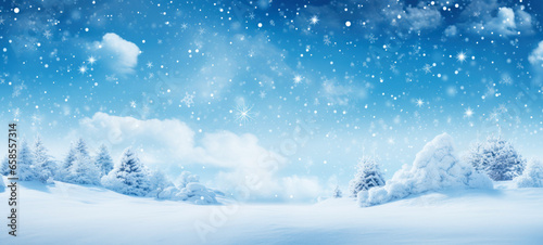 Beautiful winter christmas background and space for text © Ms VectorPlus