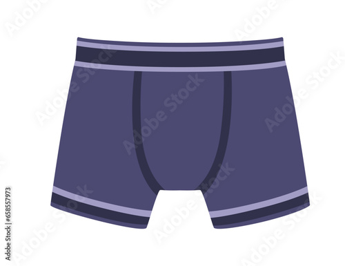 Men underpants blue color vector illustration isolated on white background