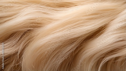 Wool, with a close-up of horsehair in the backdrop photo