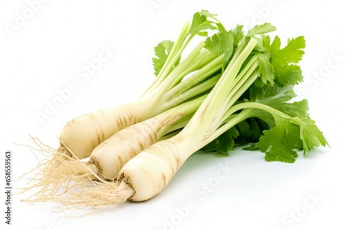 Raw celery roots plant. Harvest culinary. Generate Ai