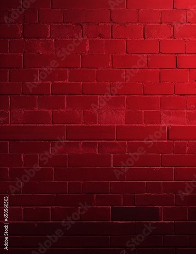 Red brick wall background. generative AI