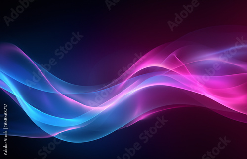 Wallpaper, waves of water or smoke. Abstract background. Ai generated.