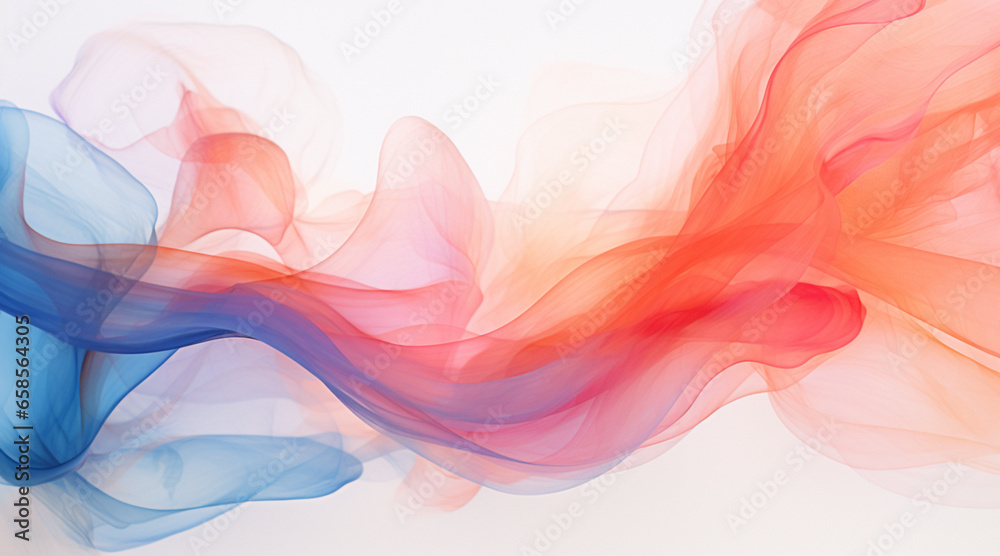 Fototapeta premium Wallpaper, waves of water or smoke. Abstract background. Ai generated.