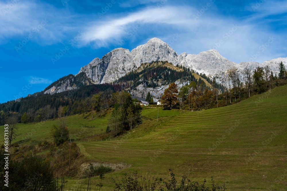 hike in the Gesäuse Alps of Austria