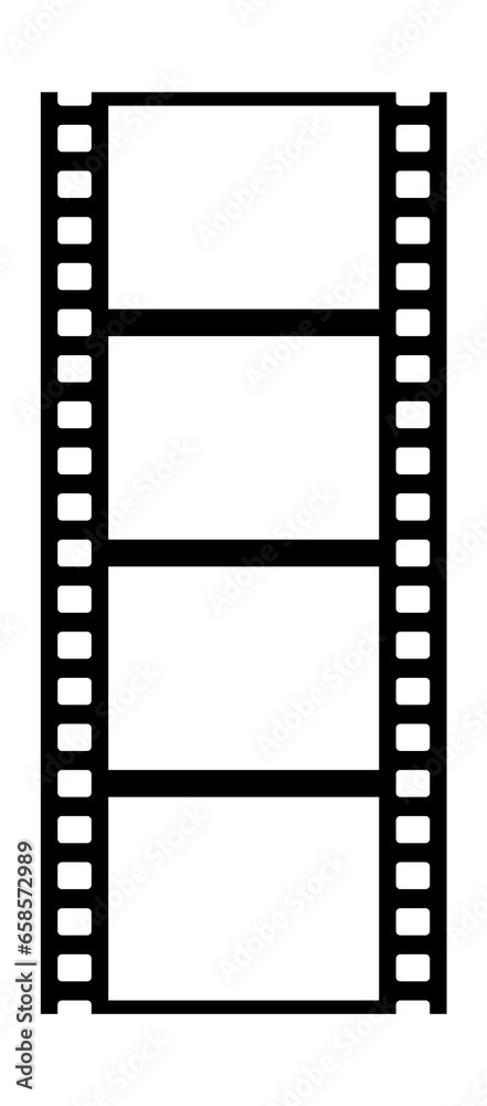Film stripe template. Cinema vintage empty frame