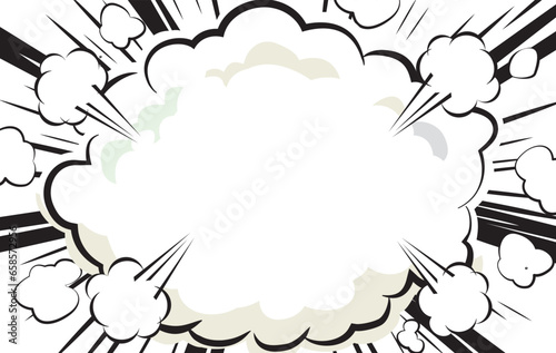 漫画　コミック　集中線　放射線　背景イラスト
