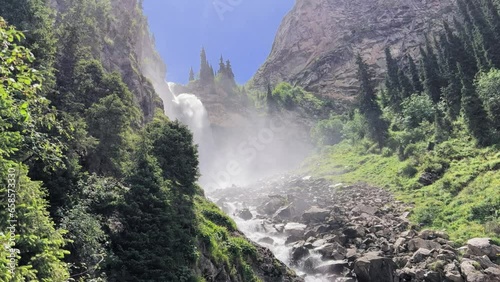 Waterfall of the Barskun gorge 