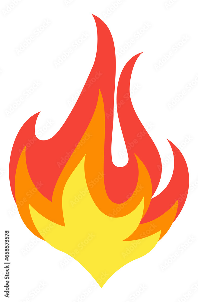 Fire symbol. Flammable fuel sign. Cartoon blaze Fire symbol. Flammable fuel sign. Cartoon blaze
