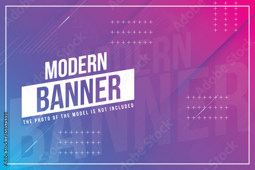 modern fashion banner with abstract background