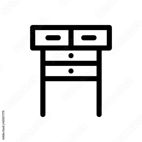 console table line icon