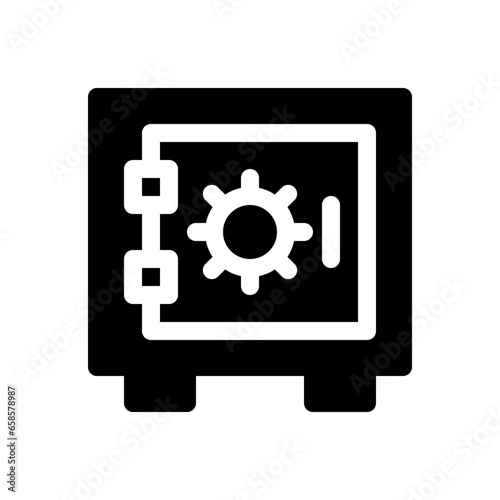 safe box glyph icon