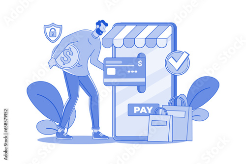 Online retailers accept credit card payments for ease of transaction.