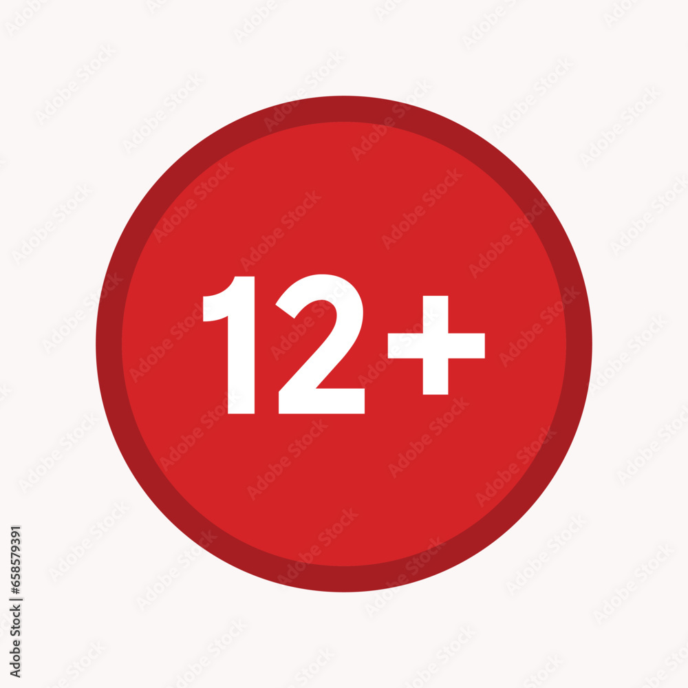 Tween-Friendly Icon - Suitable for Ages 12 and Up - Youth-Appropriate Graphics - Age-Verified - Vector Illustration for Preteen and Older Kid Content Tween-Friendly Icon - Suitable for Ages 12 and Up - Youth-Appropriate Graphics - Age-Verified - Vector Illustration for Preteen and Older Kid Content