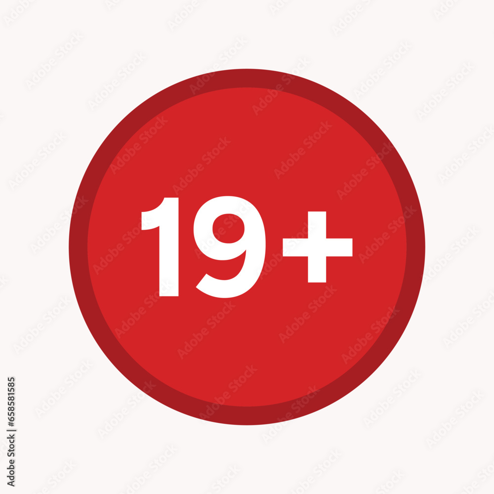 19+ Age Restriction Icon - Adult Content, Mature Audience, Legal Compliance - Age Verification Required 19+ Age Restriction Icon - Adult Content, Mature Audience, Legal Compliance - Age Verification Required