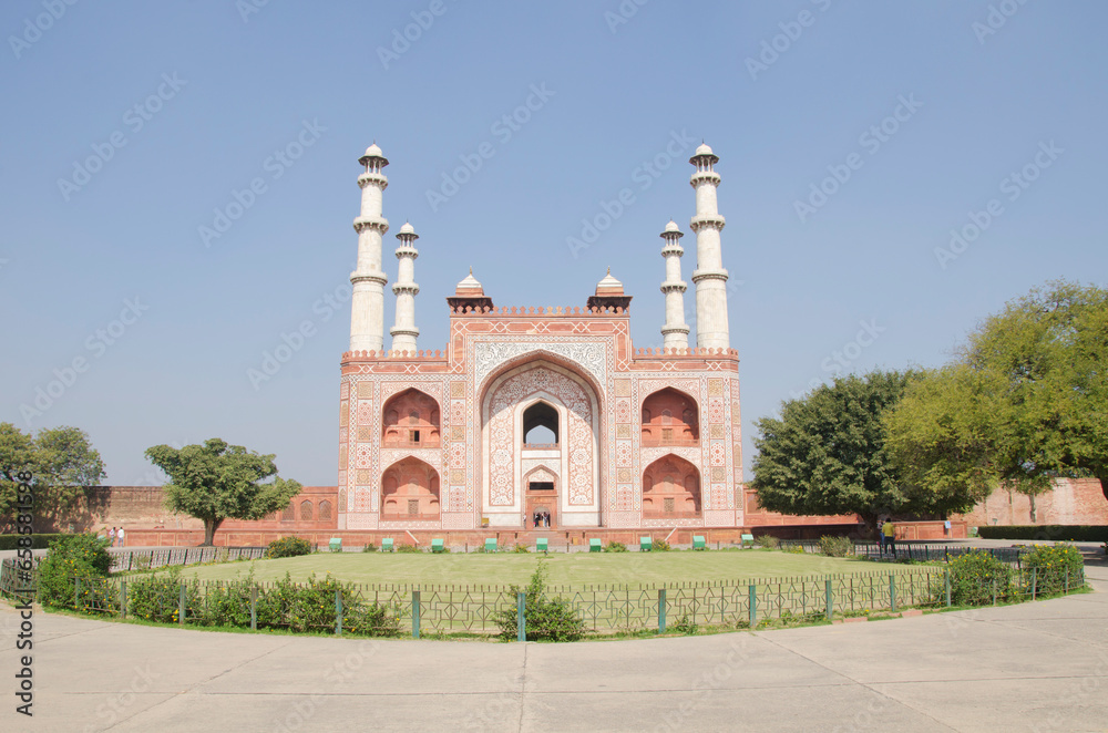 Akbar's Tomb, Agra, Uttar Pradesh, India.