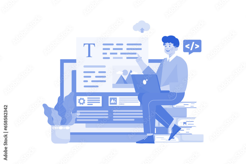 The content strategist is creating SEO-friendly content for improved search engine ranking. The content strategist is creating SEO-friendly content for improved search engine ranking.