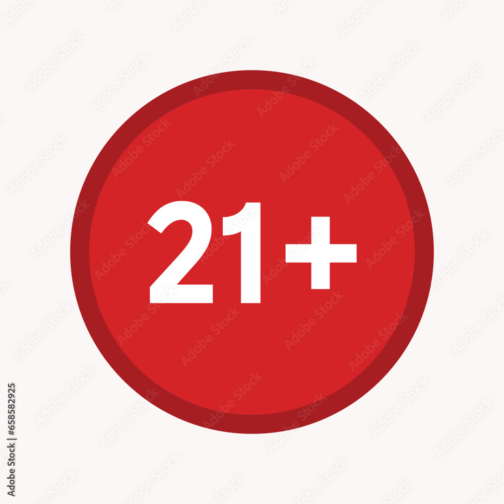 21+ Age Restriction Icon - Adult Content, Mature Audience, Alcohol and Gambling Restriction - Age Verification Required 21+ Age Restriction Icon - Adult Content, Mature Audience, Alcohol and Gambling Restriction - Age Verification Required