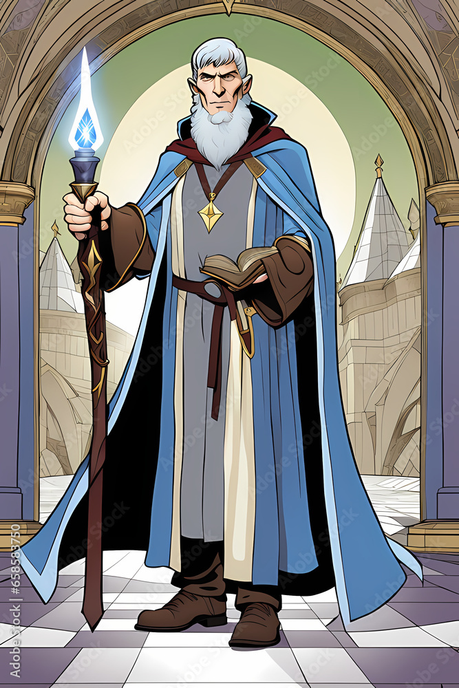 Obraz premium Great Wizard Merlin Art Series