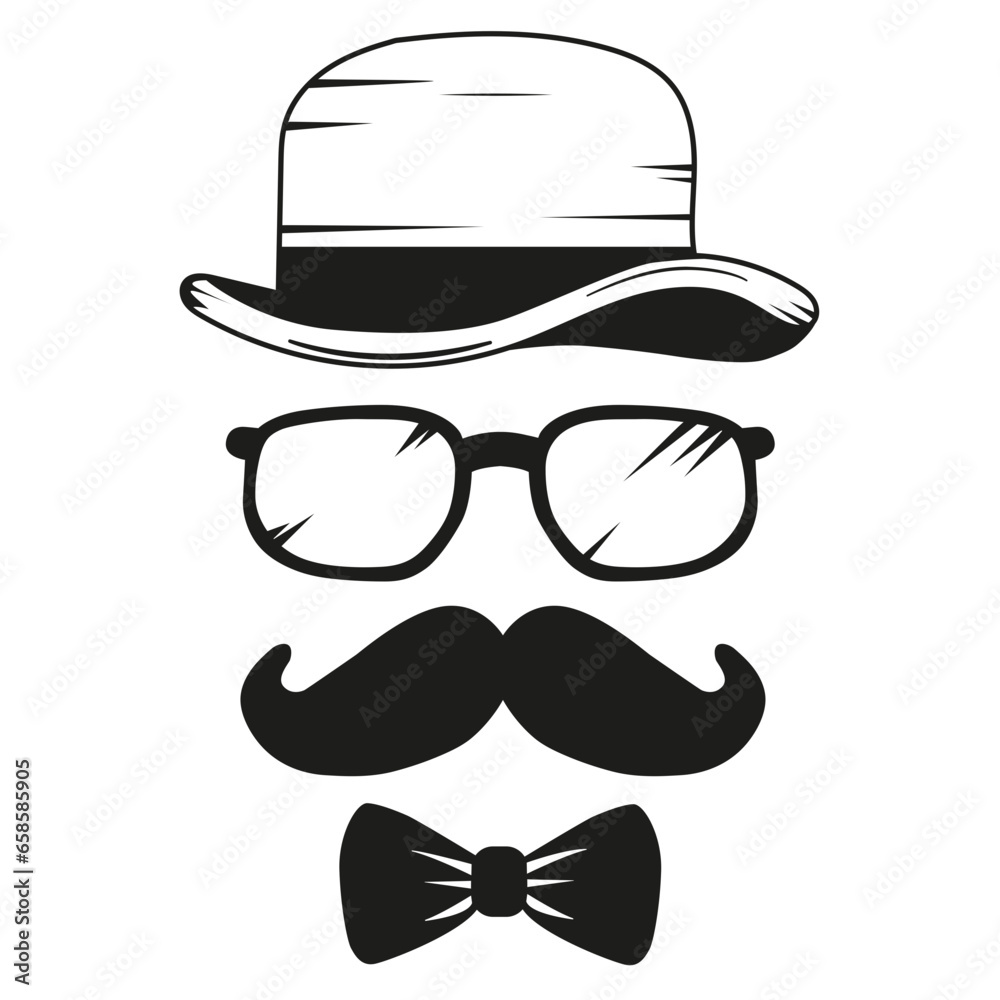 man with moustache hat sunglasses and tie, man with moustache hat sunglasses and tie,