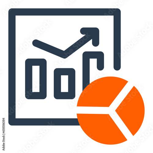 Informative Infographics Creation Icon