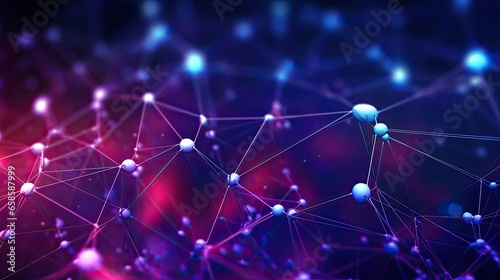Abstract background of spheres and wire-frame landscape. abstract computer network background