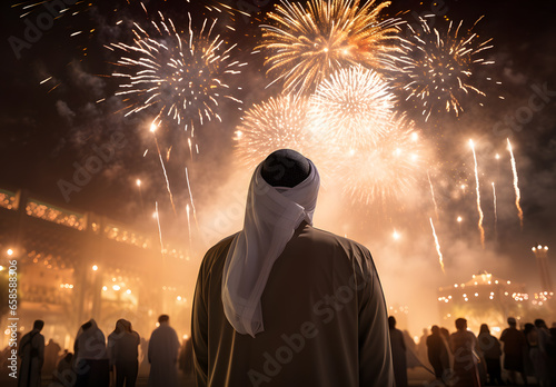 fireworks in the Gulf (Bahrain, United Arabi Emirates, Saudi Arabia, Kuwait, Oman, Qatar)  photo