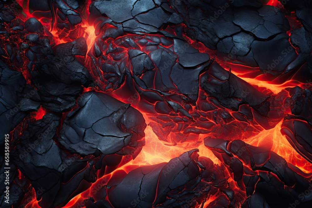 Graphic abstraction using volcanic motifs Graphic abstraction using volcanic motifs