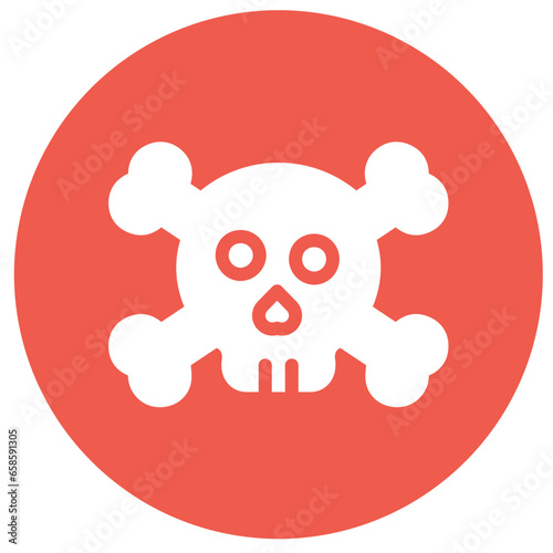 Skull Vector Icon Design Illustration