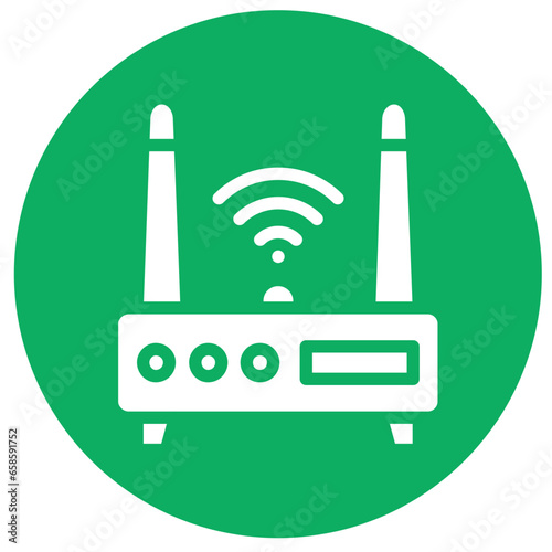Wifi router Vector Icon Design Illustration