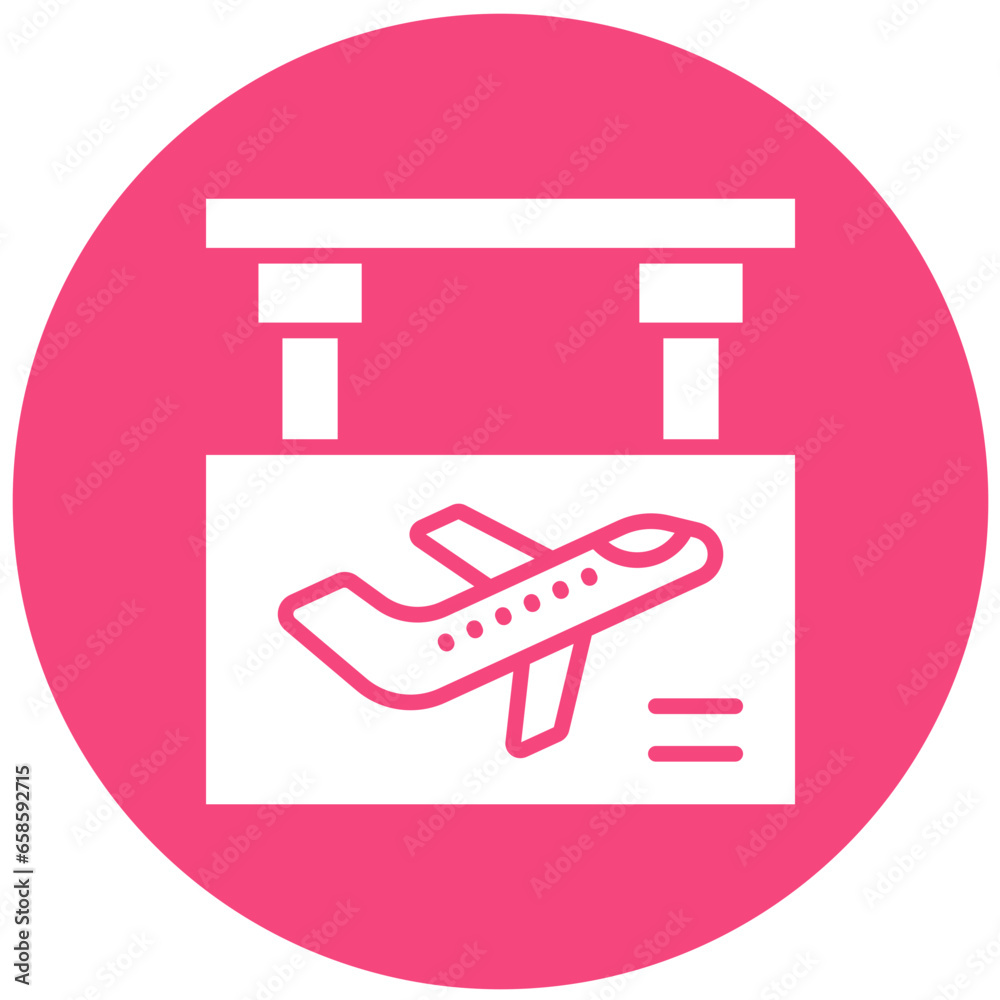 Boarding Gate Vector Icon Design Illustration Boarding Gate Vector Icon Design Illustration