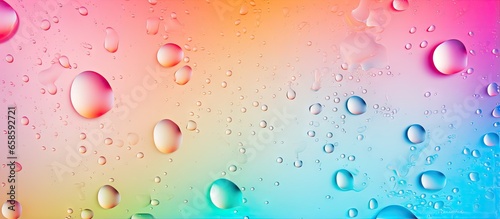 Vibrant abstract artwork featuring water and droplets isolated pastel background Copy space