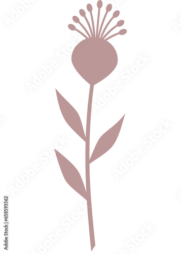 Blume, Pflanze mit transparentem Hintergrund 