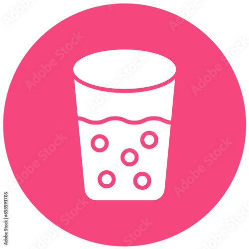 Shot Glass Vector Icon Design Illustration