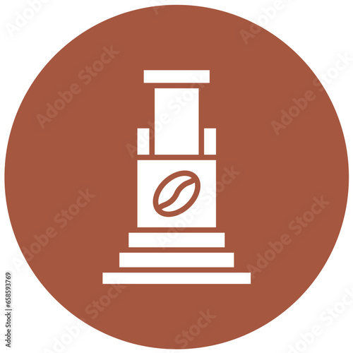 Aeropress Vector Icon Design Illustration