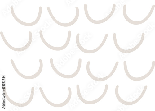 Linien, Muster, Bögen mit transparentem Hintergrund 