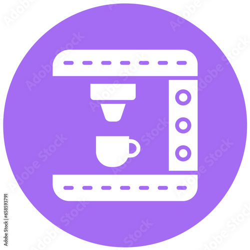 Coffee Machine Vector Icon Design Illustration