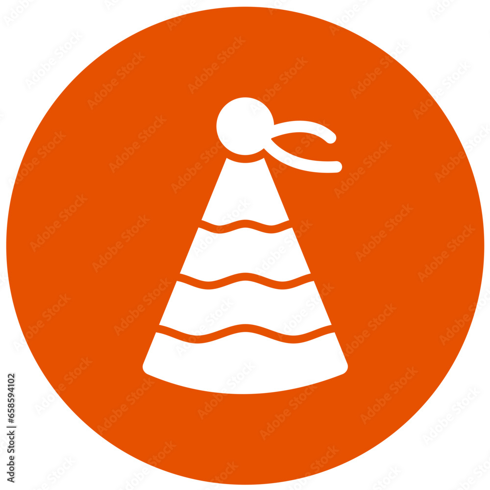 Party hat Vector Icon Design Illustration Party hat Vector Icon Design Illustration