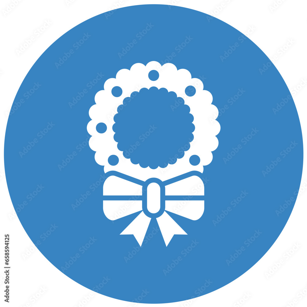 Wreath Vector Icon Design Illustration