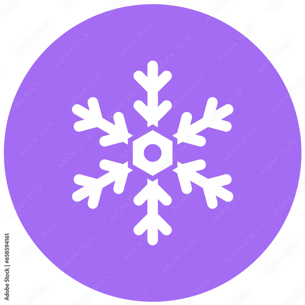 Snowflake Vector Icon Design Illustration Snowflake Vector Icon Design Illustration