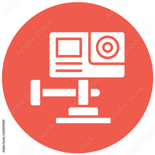 Action Camera Vector Icon Design Illustration