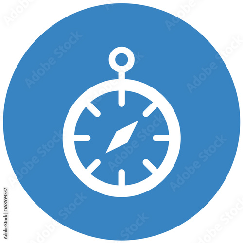 Chronometer Vector Icon Design Illustration