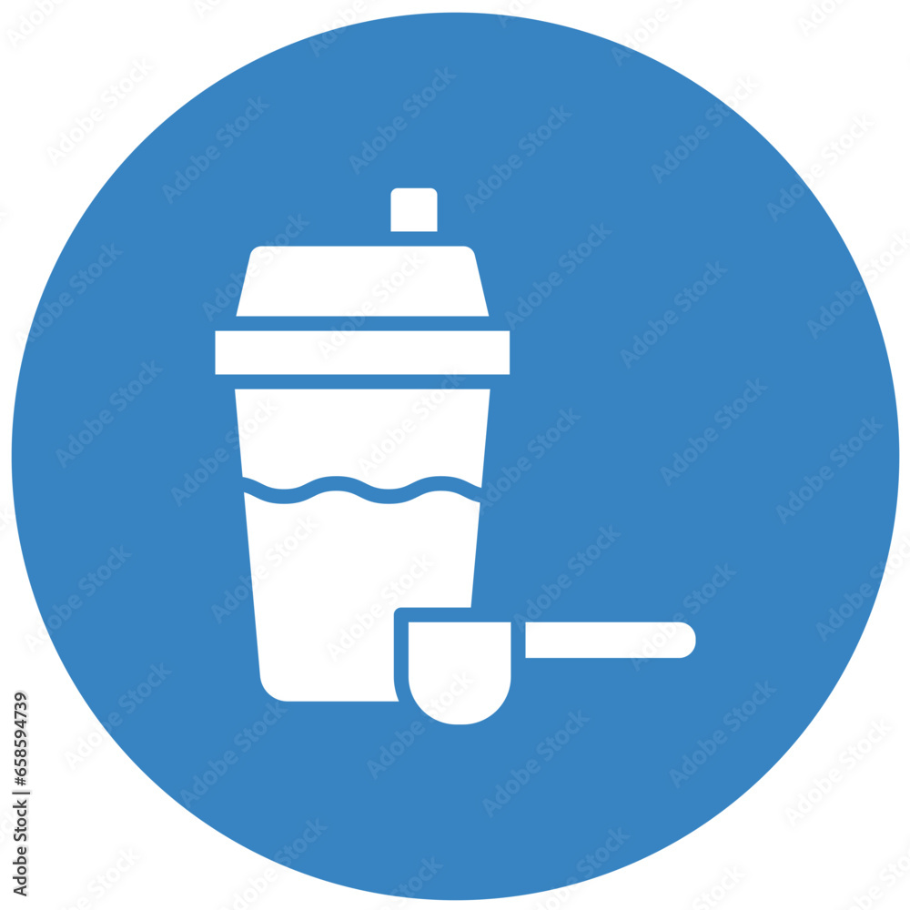 Protein Shake Vector Icon Design Illustration Protein Shake Vector Icon Design Illustration