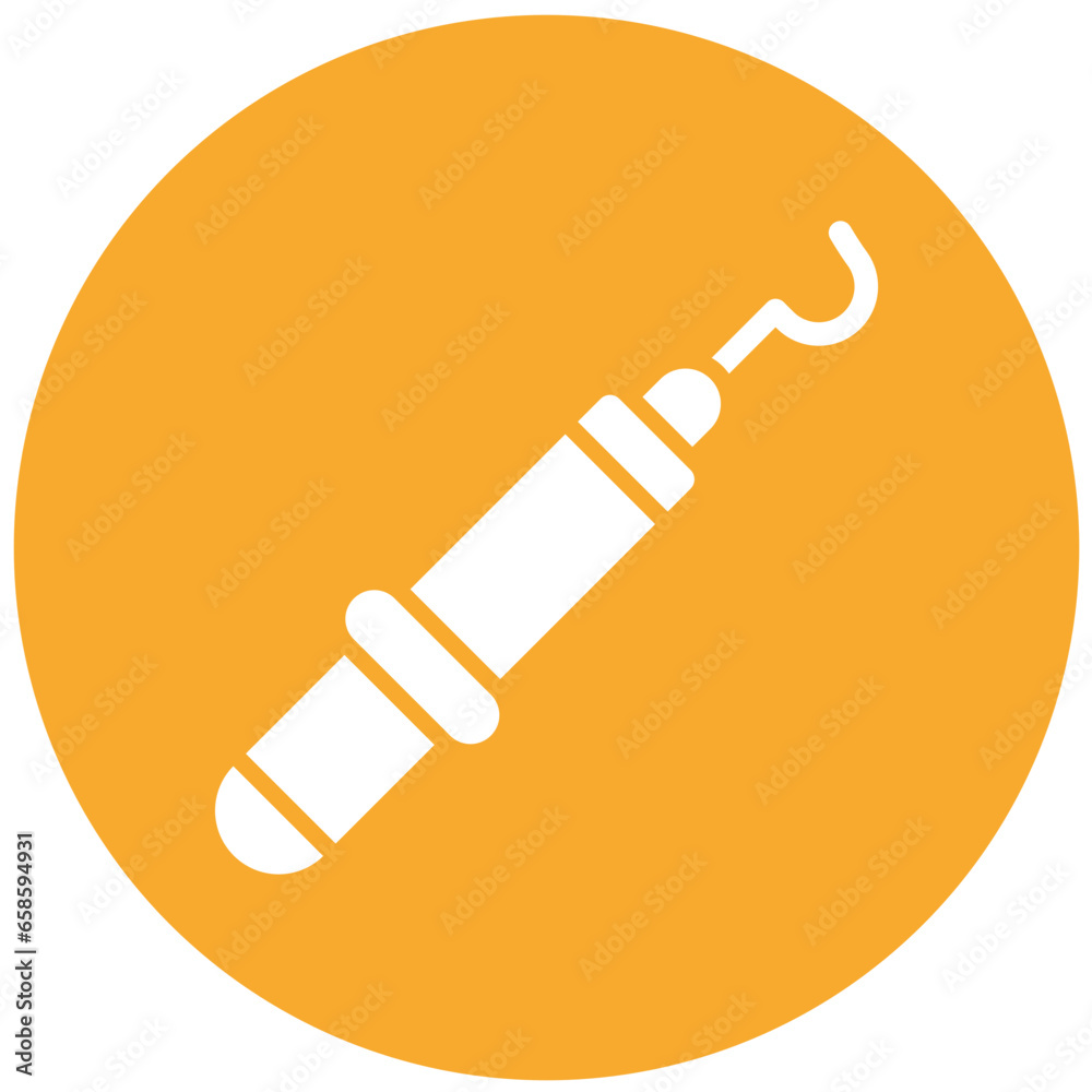 Dental Probe Vector Icon Design Illustration Dental Probe Vector Icon Design Illustration