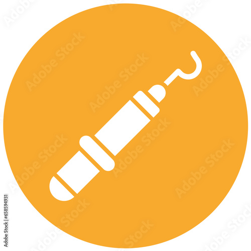 Dental Probe Vector Icon Design Illustration