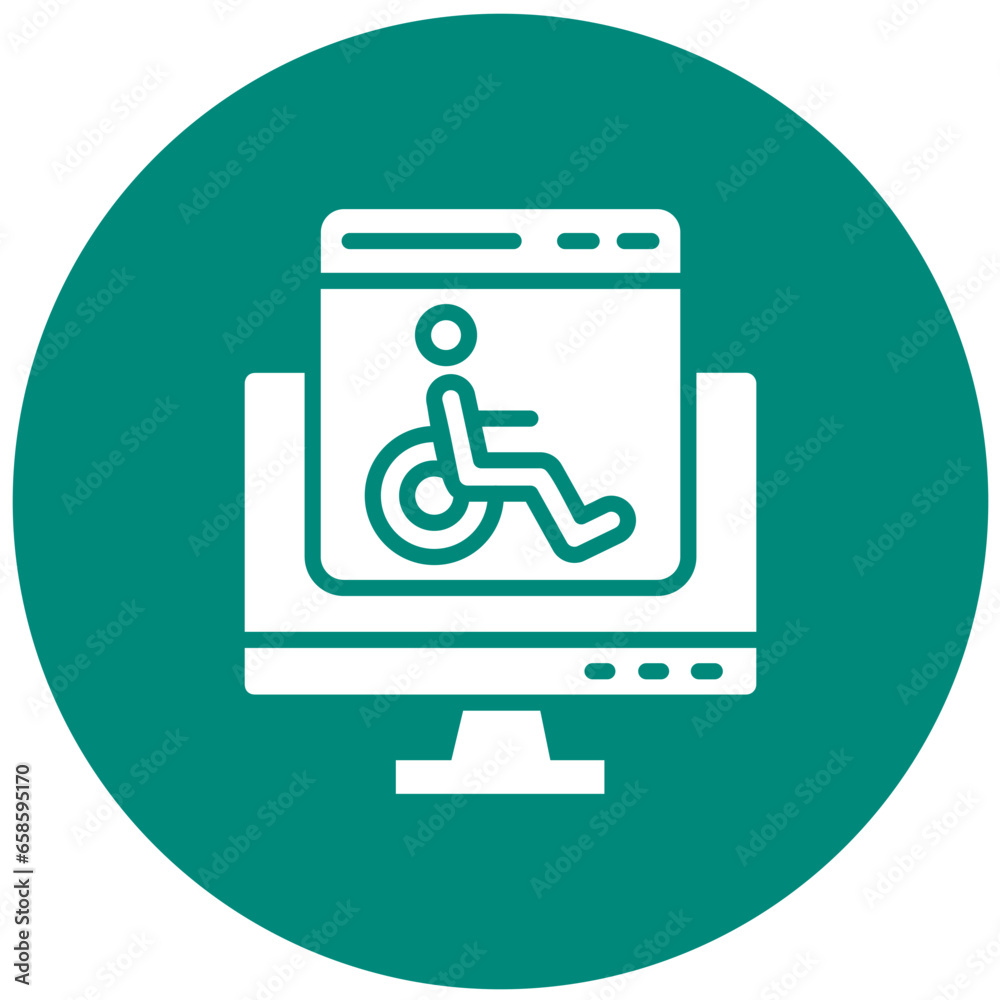 Accessability Vector Icon Design Illustration Accessability Vector Icon Design Illustration