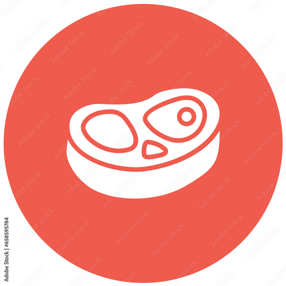 Obraz premium Meat Vector Icon Design Illustration