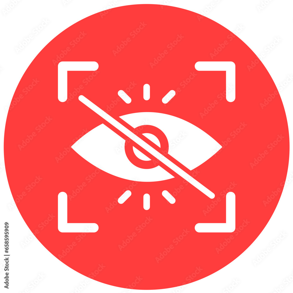 Red eye Vector Icon Design Illustration Red eye Vector Icon Design Illustration